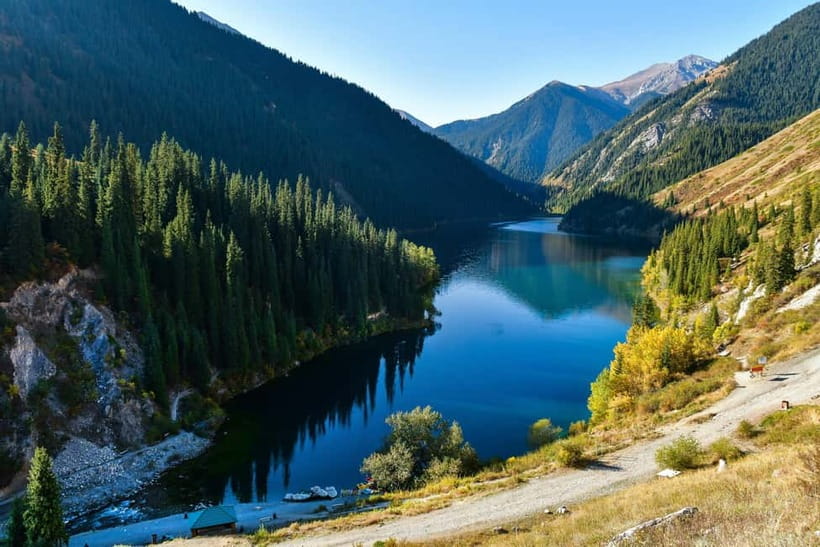 Almaty: Charyn Canyon, Kolsai & Kaindy Lakes Tour - Kaindy Lake and its underwater forest