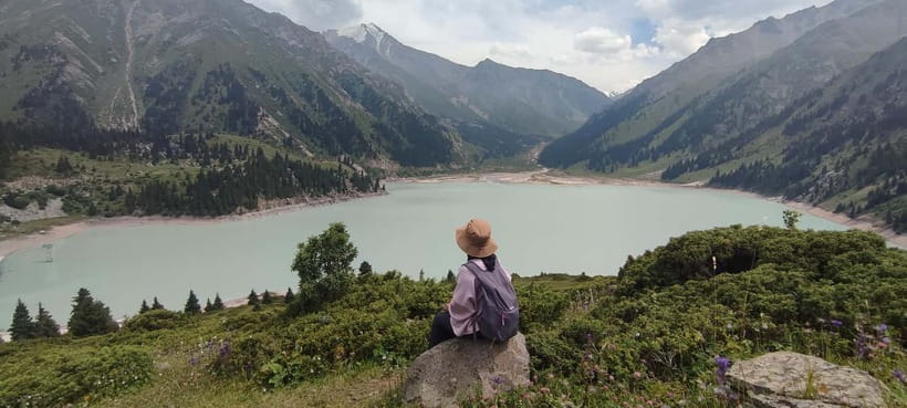 Hiking to the magical Big Almaty Lake - Forest paths, rivers, and the Japanese Road