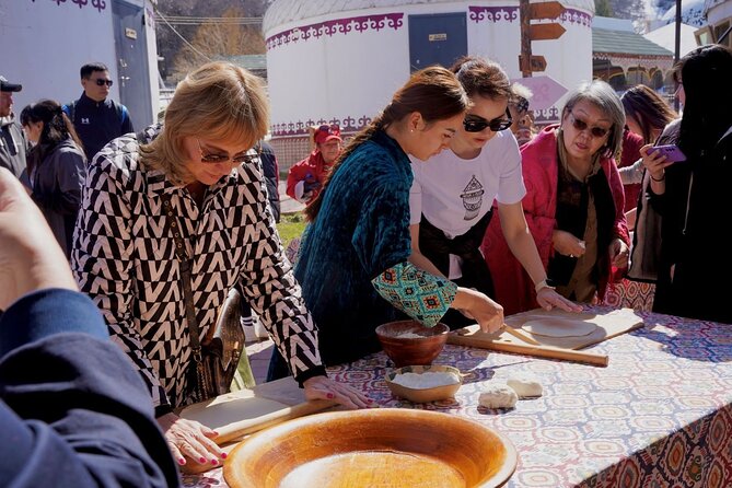 Kazakh Ethno-Village Tour - Making baursaks with your own hands