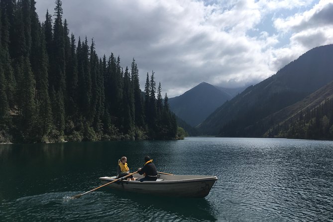 Kolsai and Kaindy lakes, via Charyn canyon. Private Day Tour from Almaty - The unusual spruce forest of Kaindy Lake
