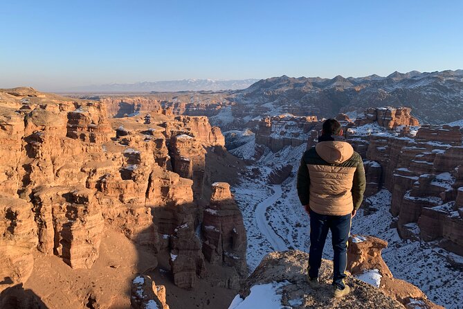 Private Day Tour to the Land of Canyons-UNESCO-of Kazakhstan - Walking through Moon Canyon’s clay formations
