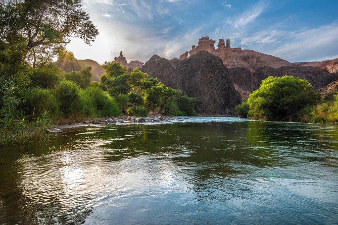 Private Day Trip to Fantastic Charyn Canyon - A river picnic at about 1:30