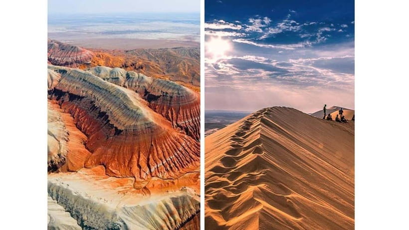 Two Day Tour to Altyn Emel: Singing Dune and Aktau Mountain - Aktau Mountains bring the strongest visual drama